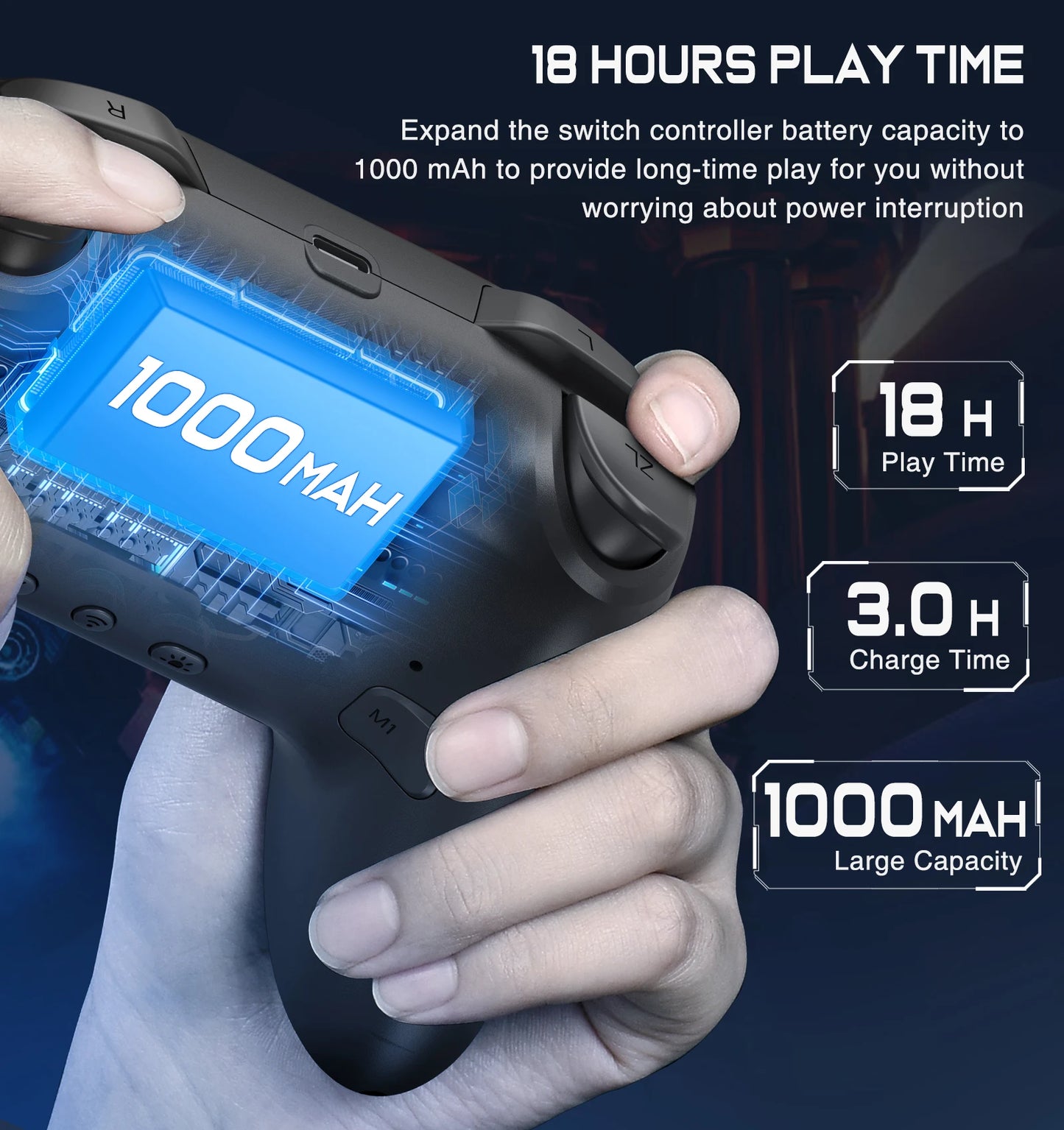Manette Gaming Sans Fil RGB Bluetooth — Switch, PC & Plus