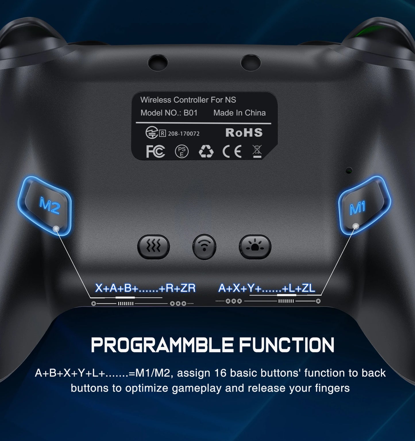 Manette Gaming Sans Fil RGB Bluetooth — Switch, PC & Plus