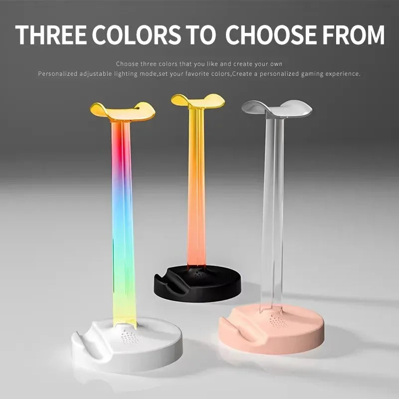 Support Casque Gaming RGB — Hub USB Intégré