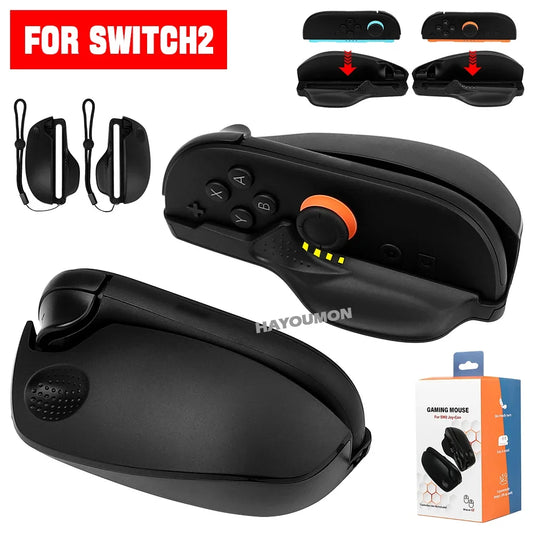 Mini Souris Gaming Ergonomique pour Nintendo Switch 2 — Lot de 2 (Gauche + Droite)
