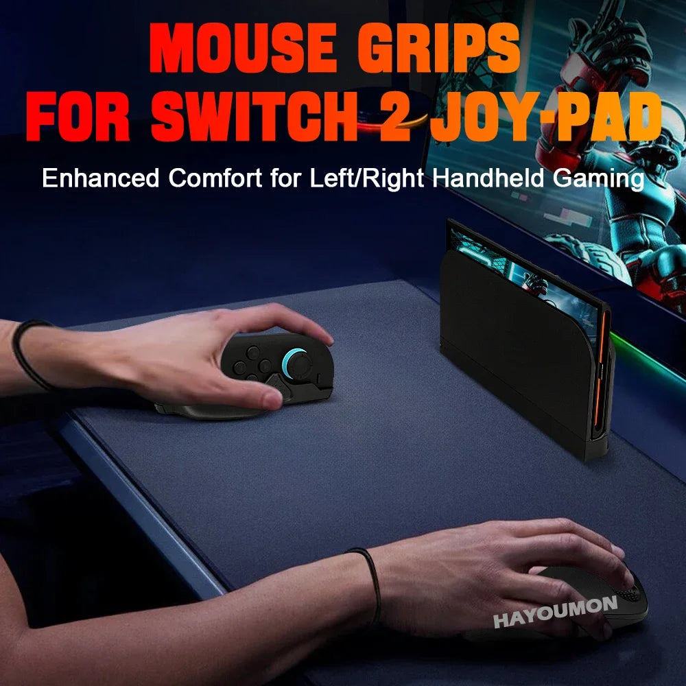 Mini Souris Gaming Ergonomique pour Nintendo Switch 2 — Lot de 2 (Gauche + Droite)