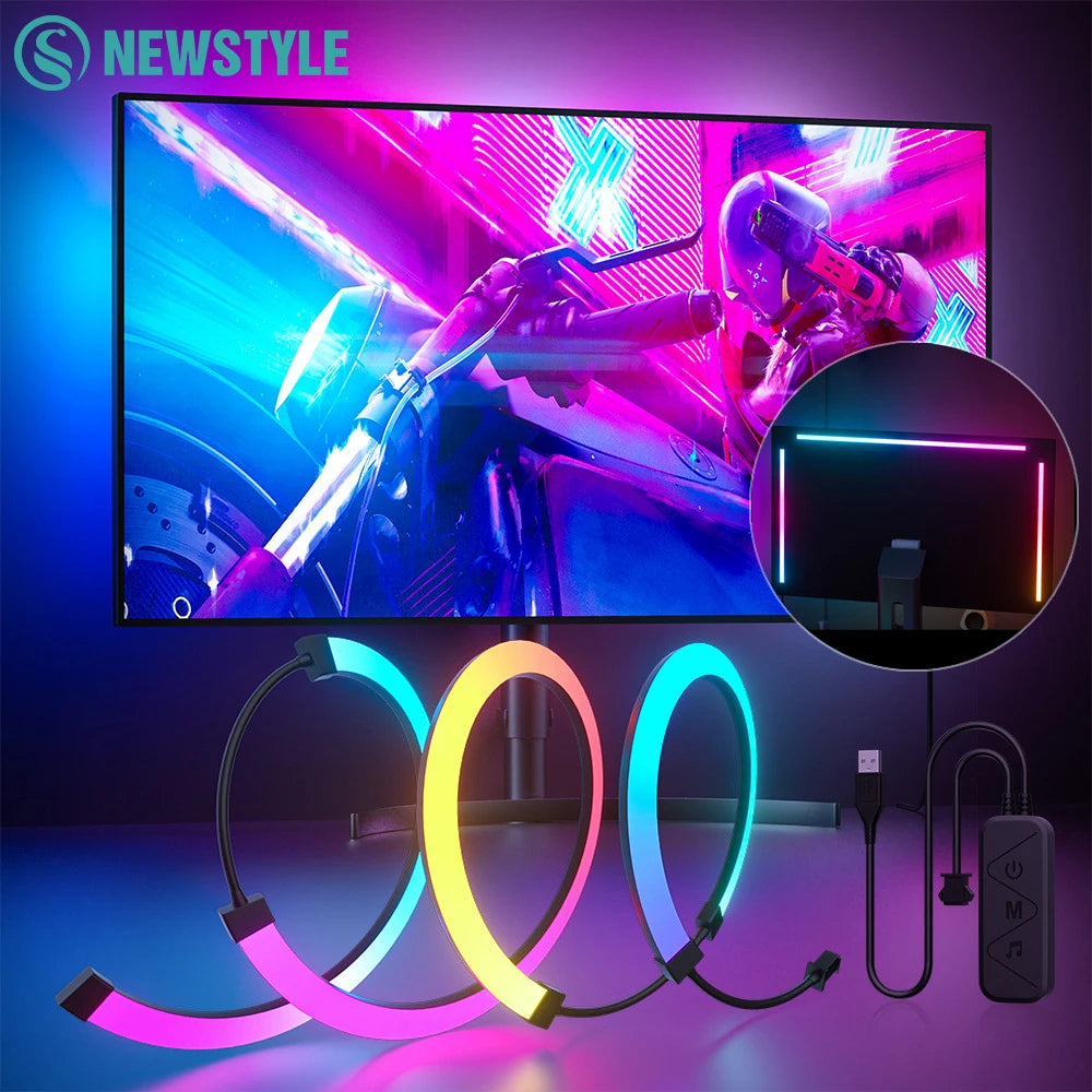 Kit LED RGB Rétroéclairage Écran Gaming
