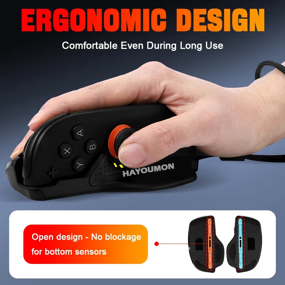 Mini Souris Gaming Ergonomique pour Nintendo Switch 2 — Lot de 2 (Gauche + Droite)